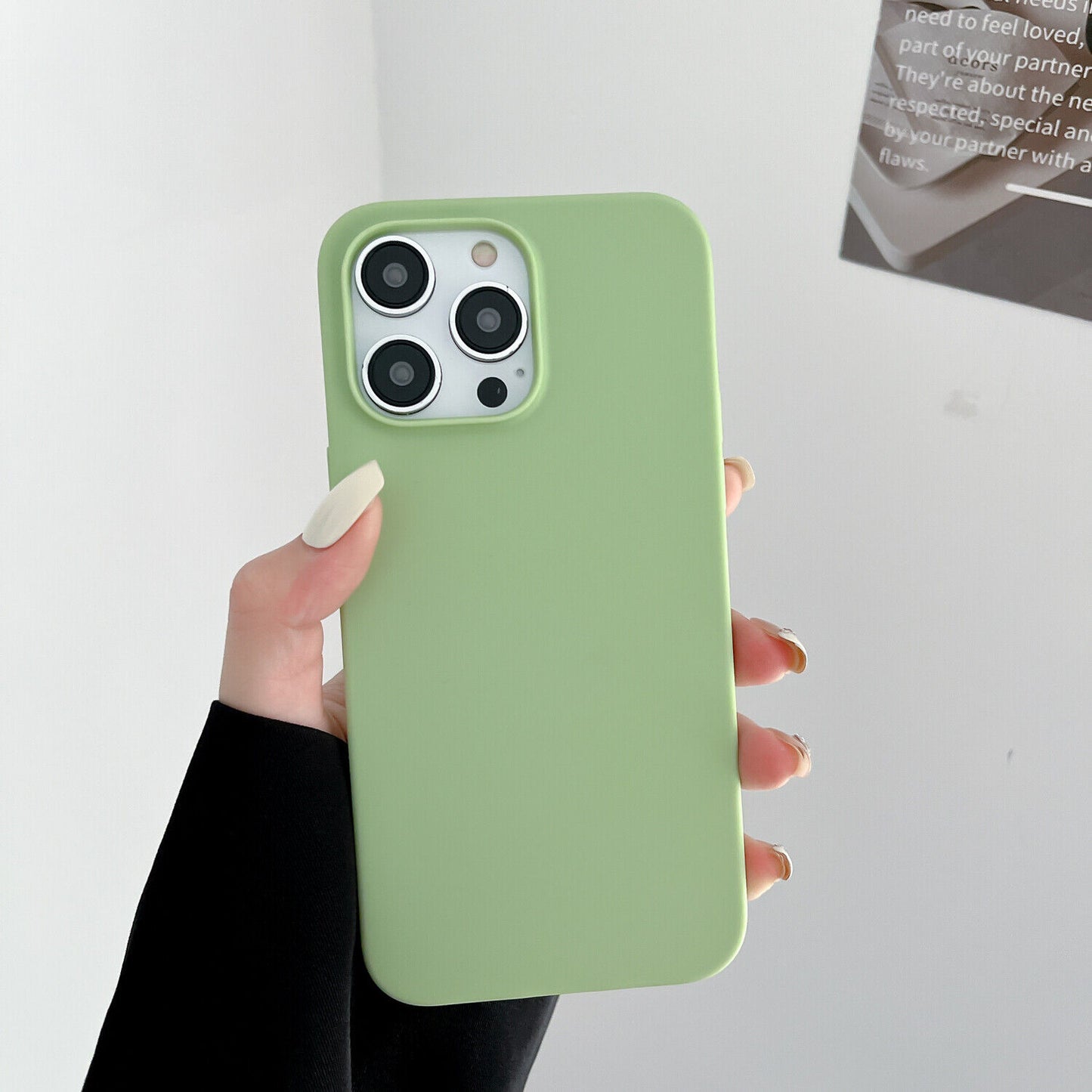 Case for Iphone 11 12 13 14 15 16 Pro Max XS XR Colour Shockproof Silicone Cover