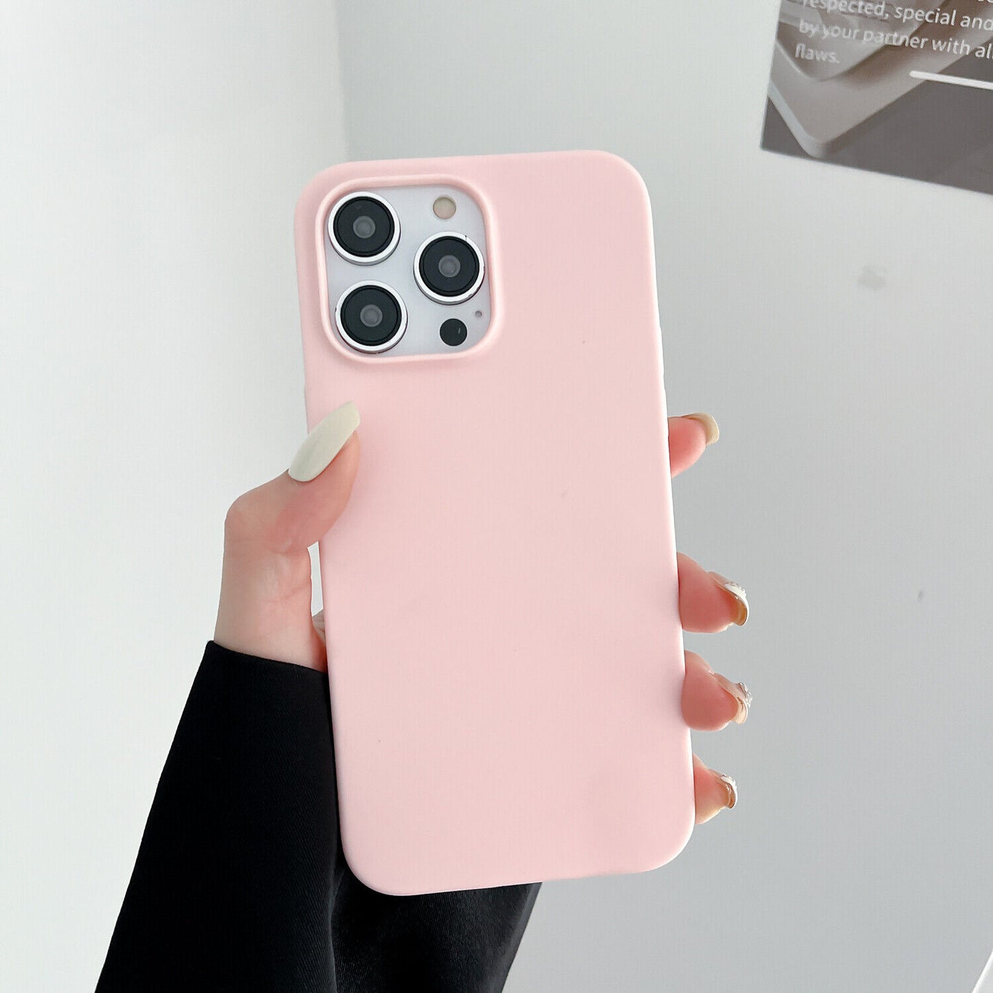 Case for Iphone 11 12 13 14 15 16 Pro Max XS XR Colour Shockproof Silicone Cover