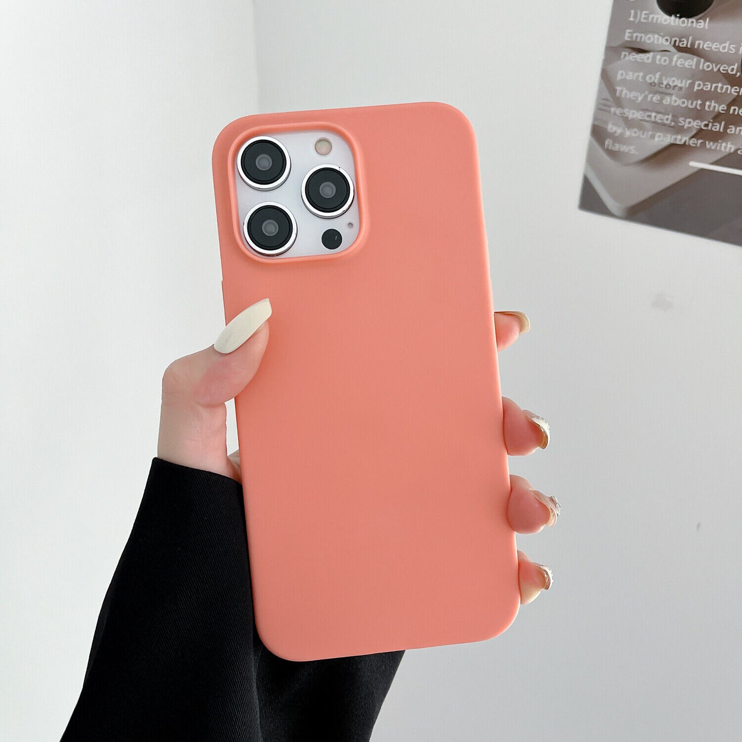 Case for Iphone 11 12 13 14 15 16 Pro Max XS XR Colour Shockproof Silicone Cover