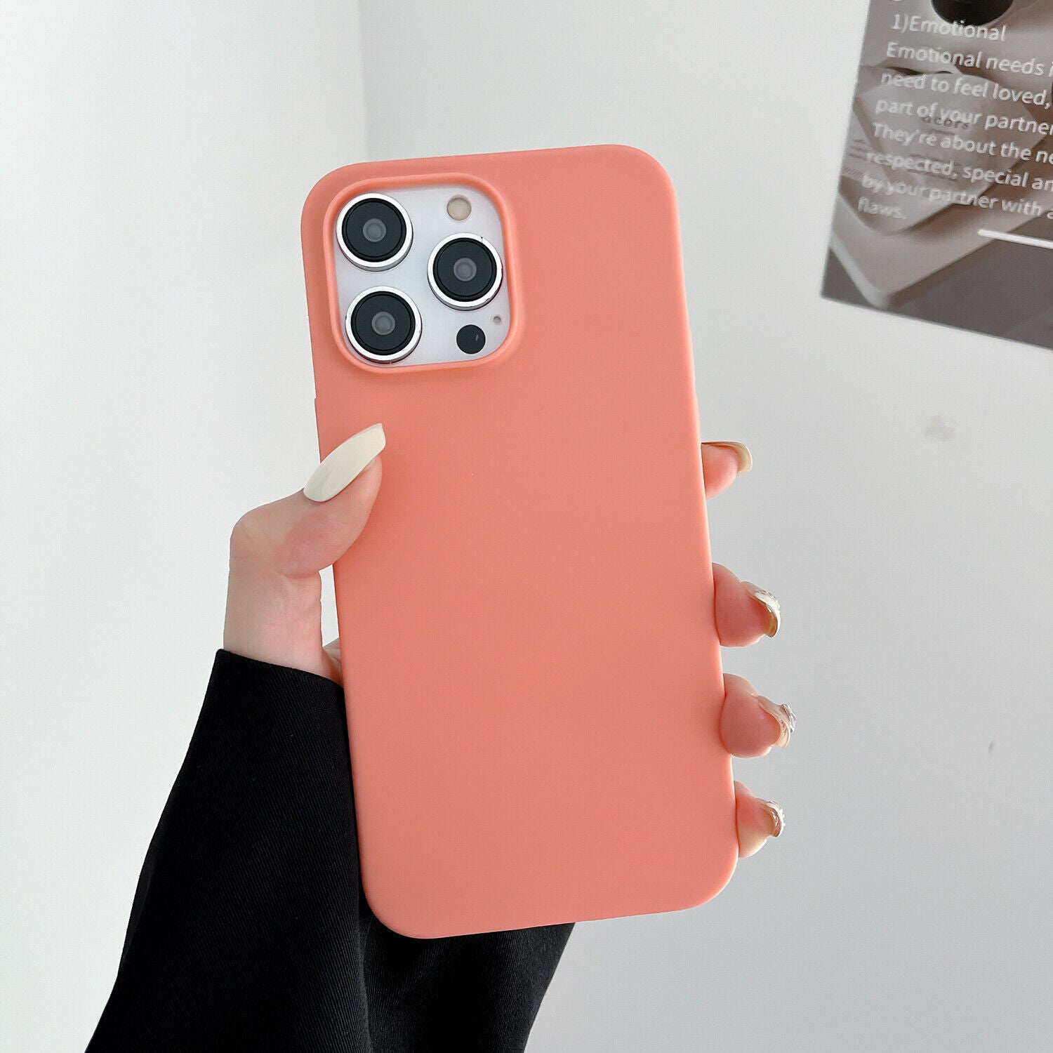Case for Iphone 11 12 13 14 15 16 Pro Max XS XR Colour Shockproof Silicone Cover